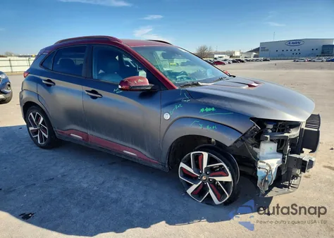 2019 Hyundai Kona Iron Man z USA, uszkodzony, nr VIN KM8K5CA54KU305370